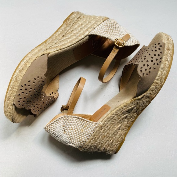 Kanna wedge espadrilles with laser detail - Picture 3 of 9